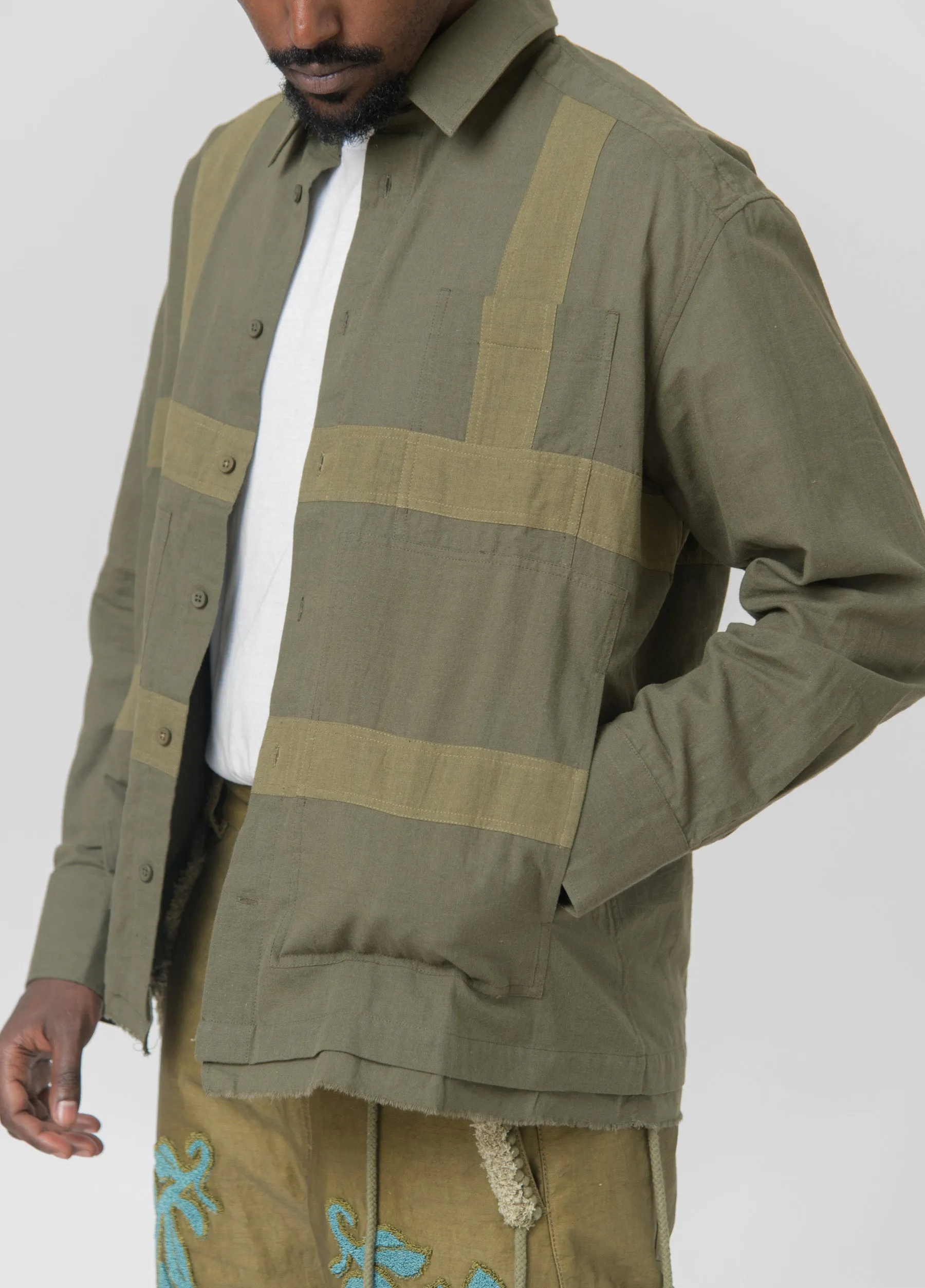 Harness Shirt Olive/Light Olive