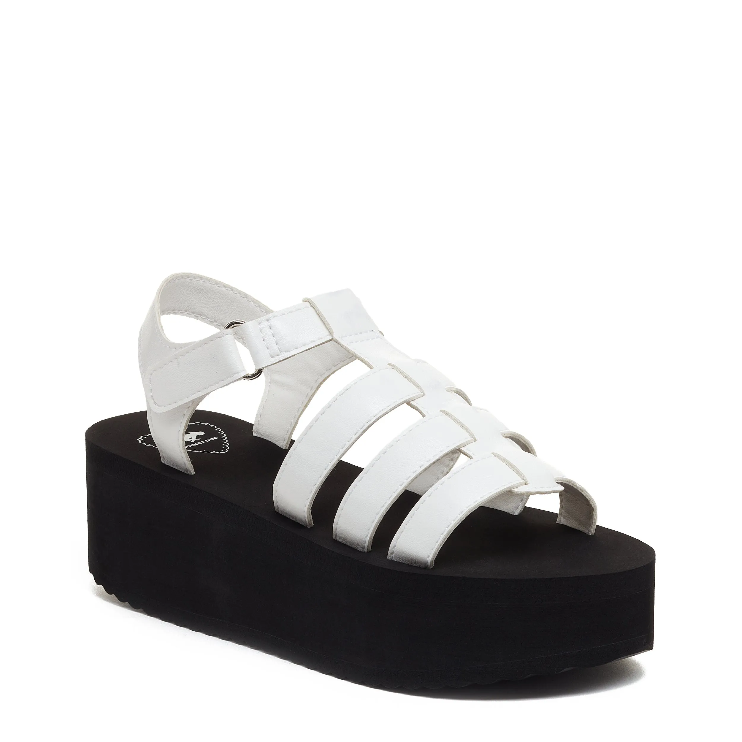 Helio White Platform Sandals