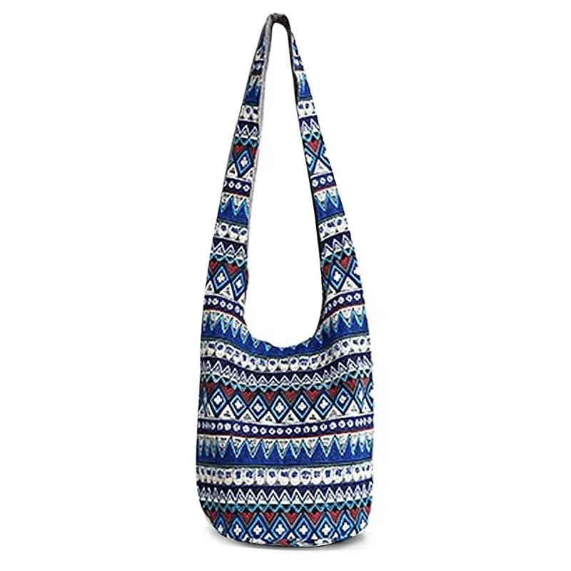 Hobo Bags Elephant Print Mexican Blanket Tribal Aztec 6 Different Styles And Colors You Choose Large Hippie Shoulder Purses Boho Carry On Tote Travel Bag