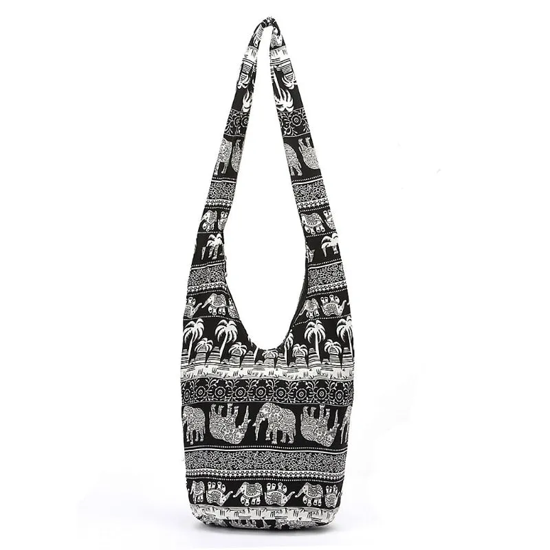 Hobo Bags Elephant Print Mexican Blanket Tribal Aztec 6 Different Styles And Colors You Choose Large Hippie Shoulder Purses Boho Carry On Tote Travel Bag