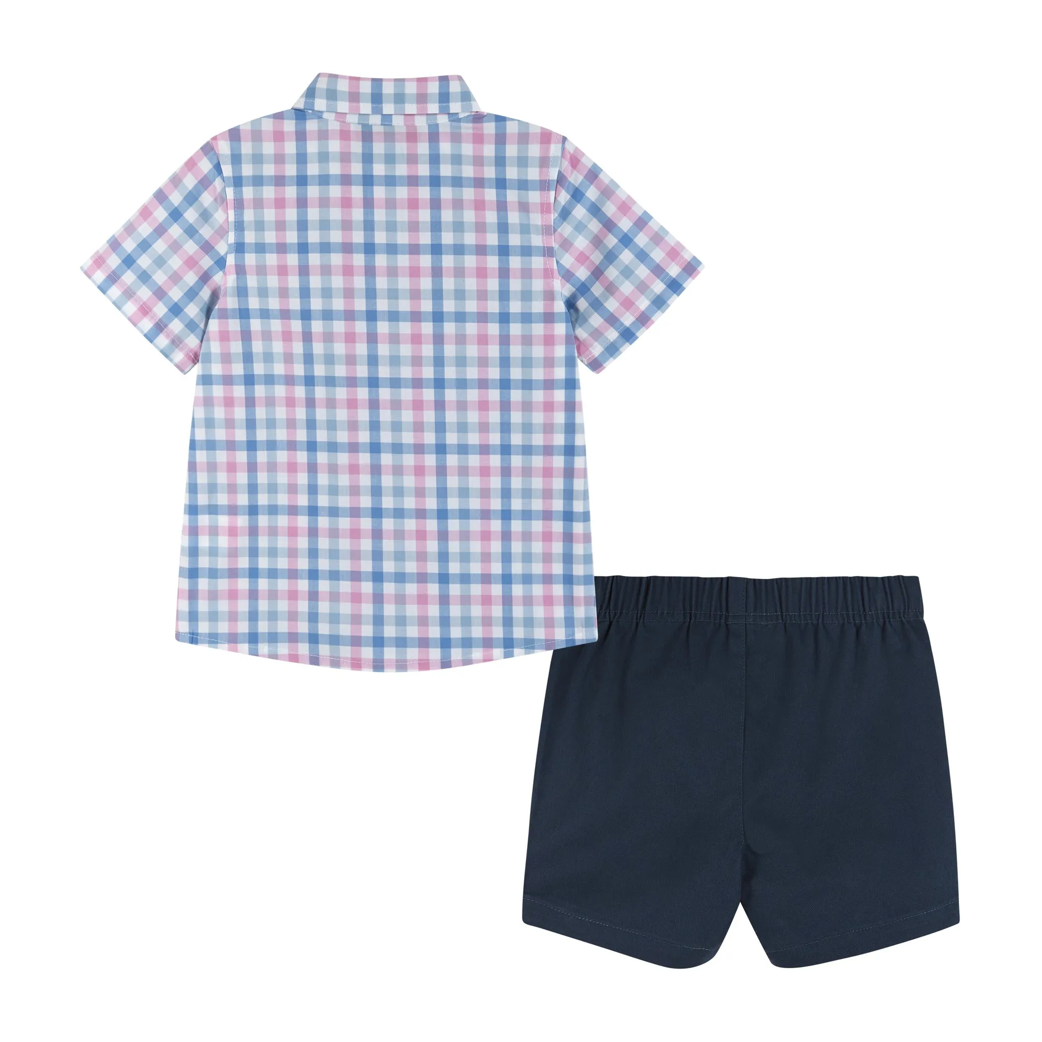 Infant Plaid 3-Piece Buttondown Set | Navy