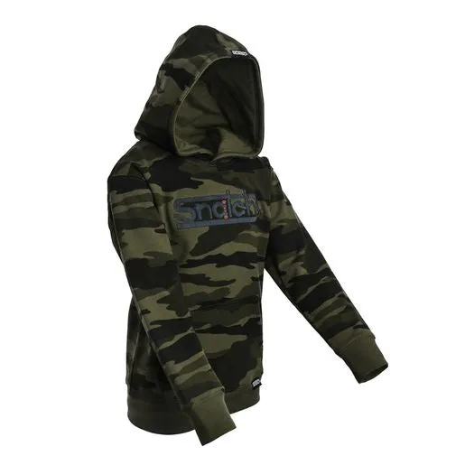 Kid's Kakadu Camo Hoodie Olive - SY2302CO