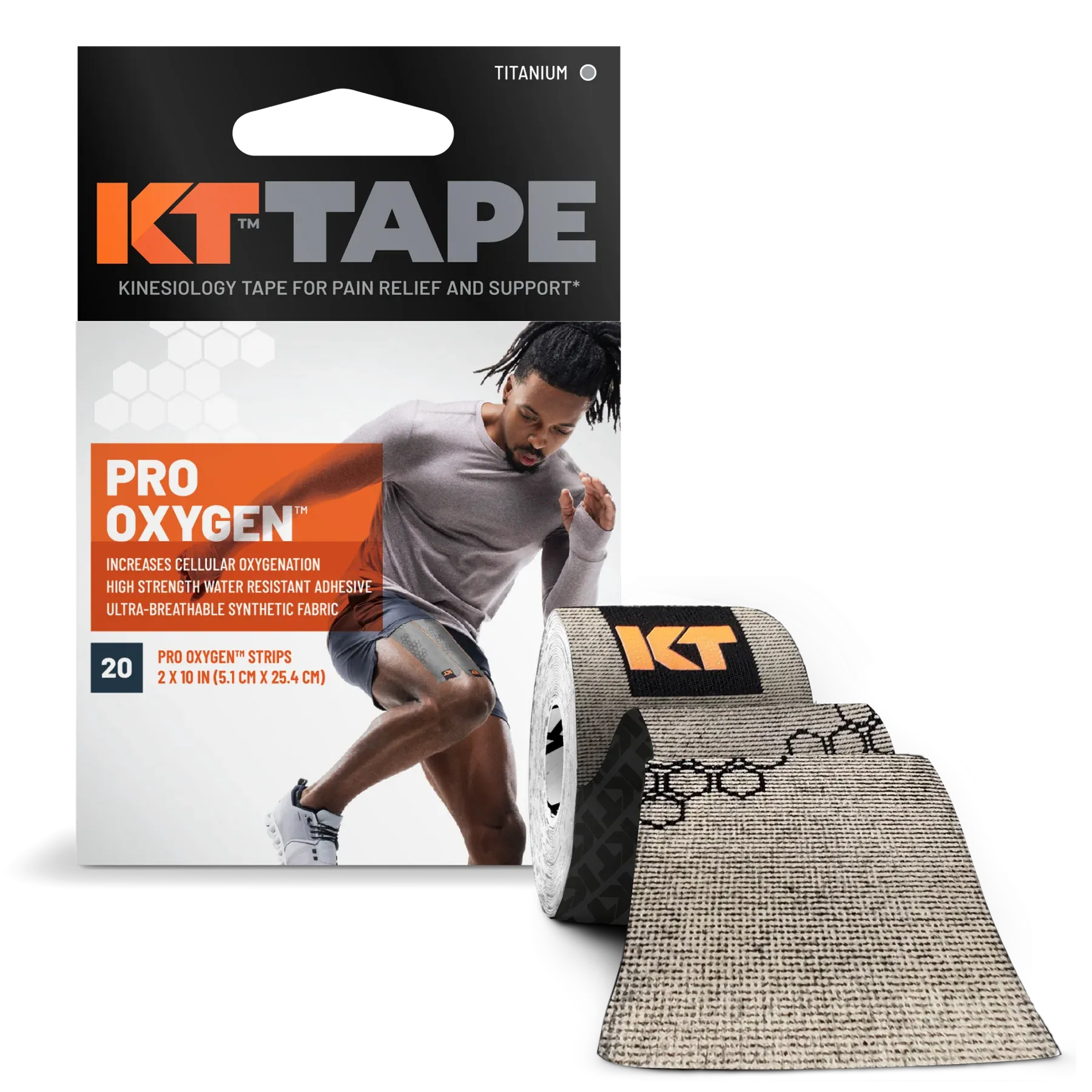 KT TAPE PRO OXYGEN - TITANIUM