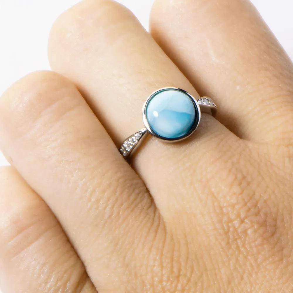 Larimar Saturn Ring