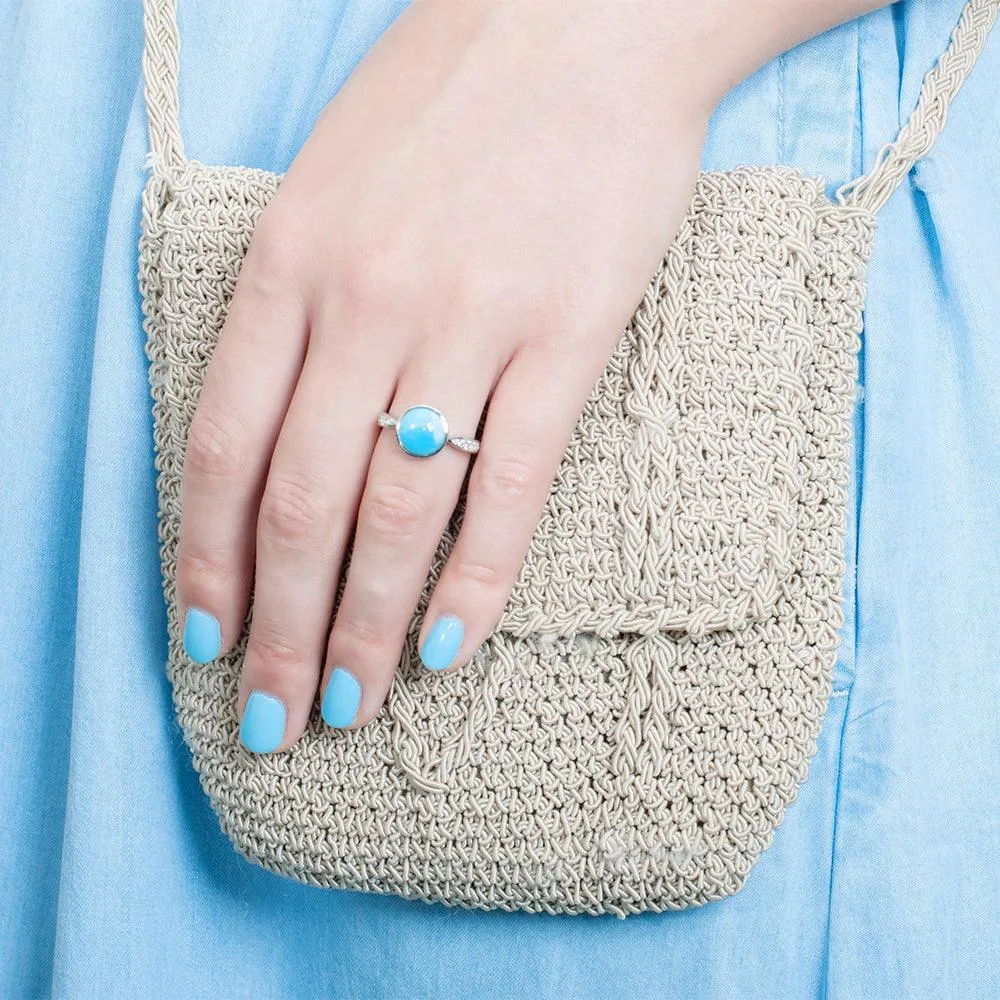 Larimar Saturn Ring