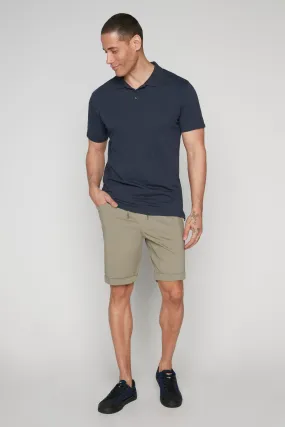 LENNON - Mens Rolled Up Shorts with Cool Stretch - Light Olive