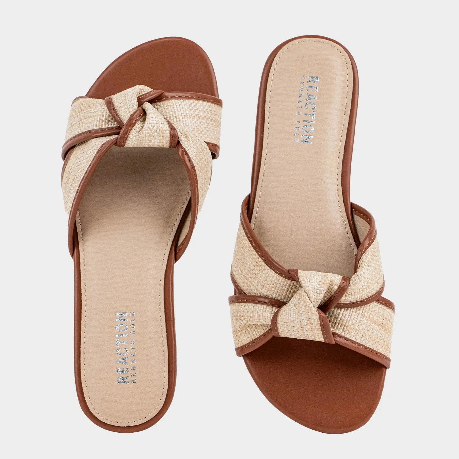 Lucia Bow Flat Sanda Sandalia Casual Plana Para Mujer