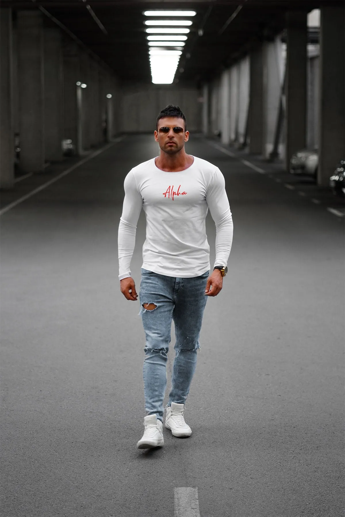 Mens Long Sleeve T-shirt "Alpha" MD948R