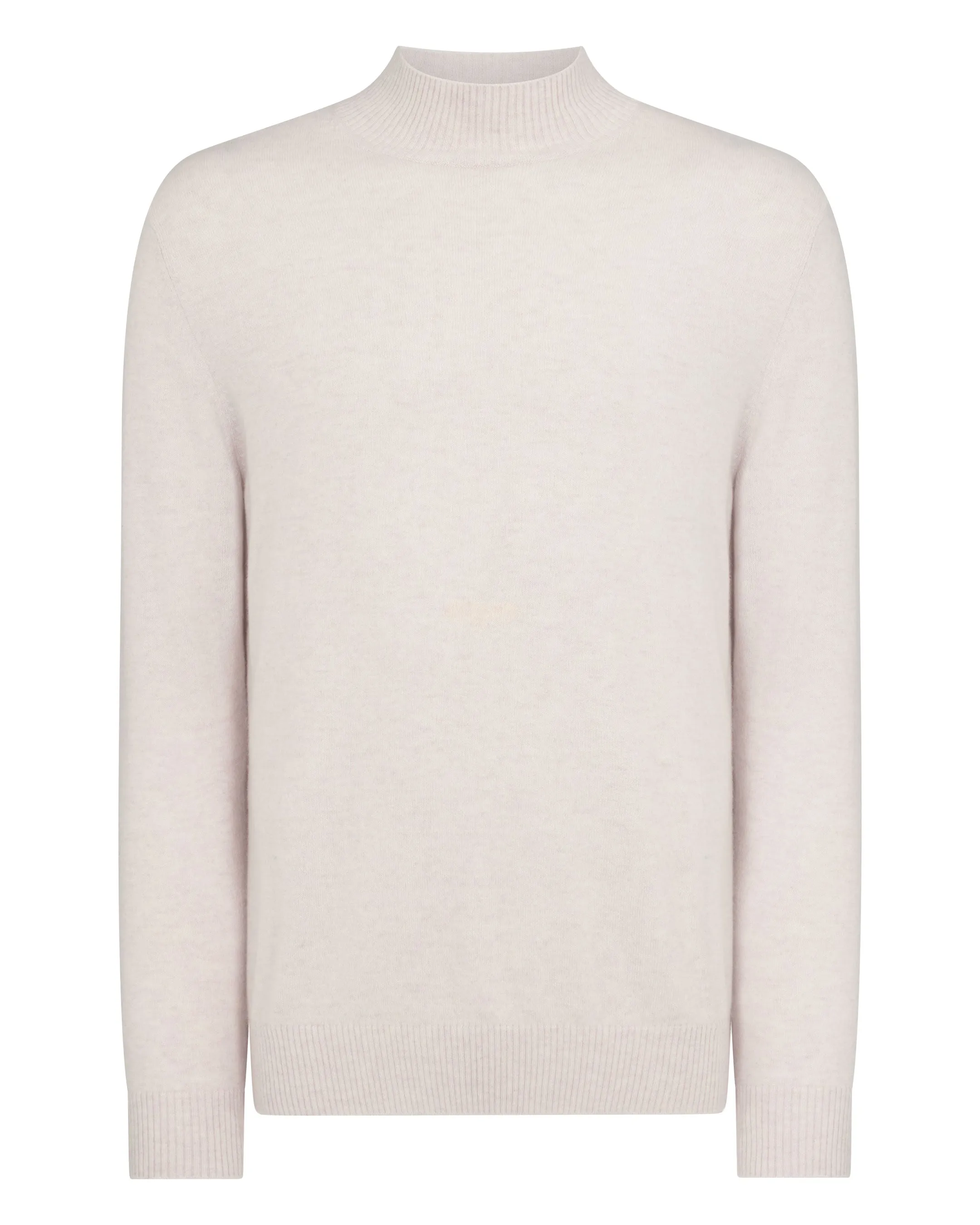 Men's Mayfair Turtle Neck Cashmere Jumper Frost White