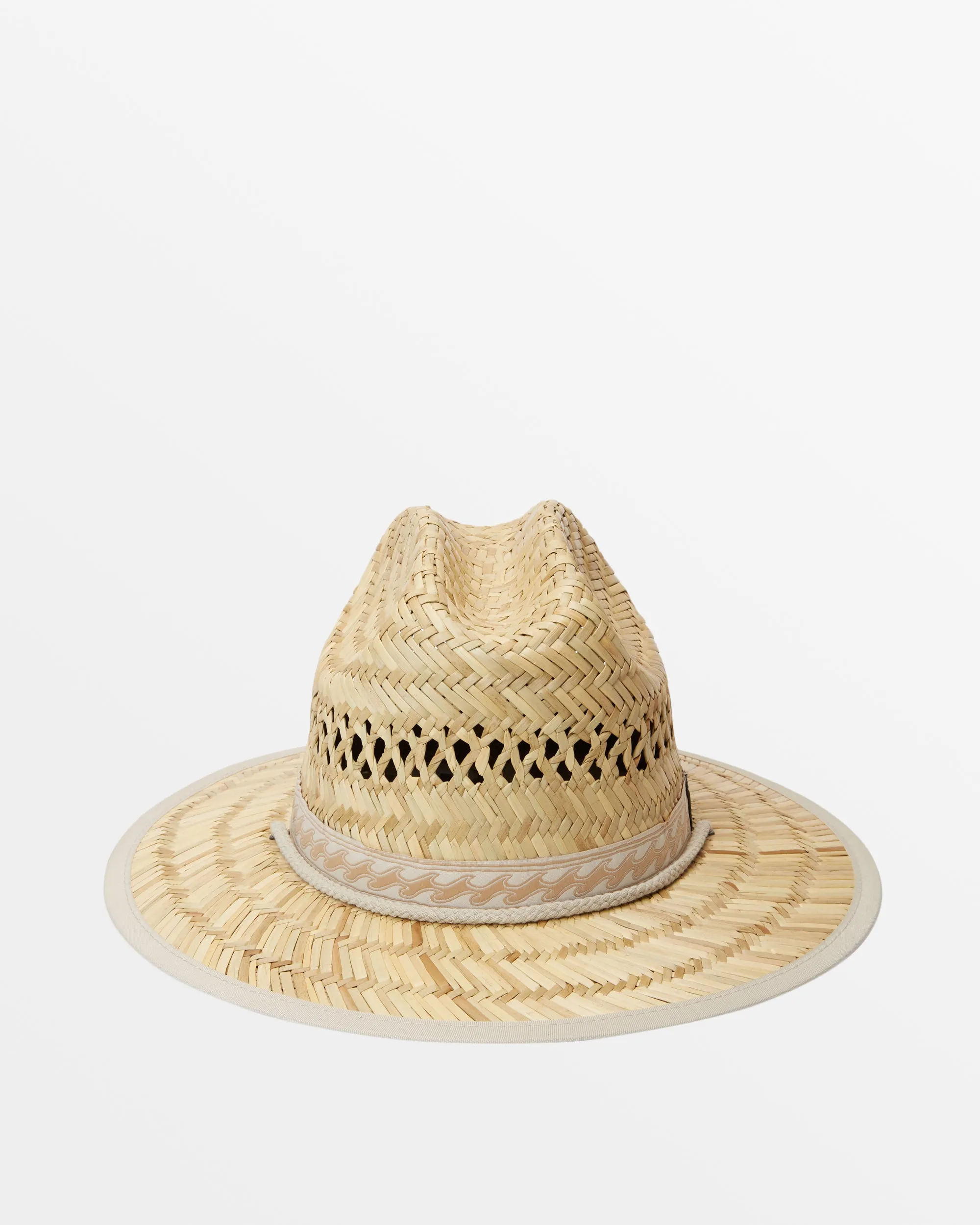 Mid Tides Lifeguard Straw Hat - Cream