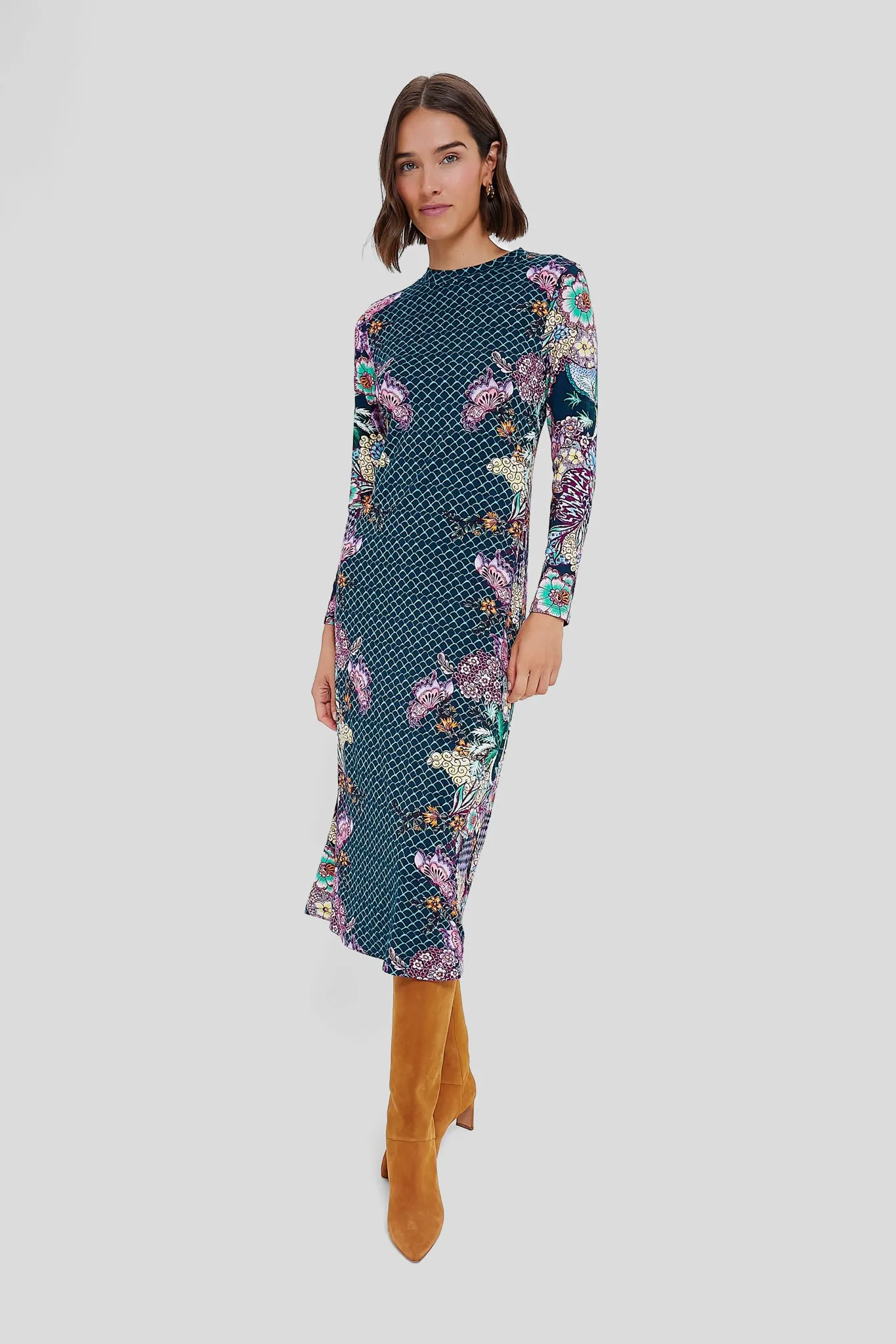 Navy Stargaze Ellie Midi Dress