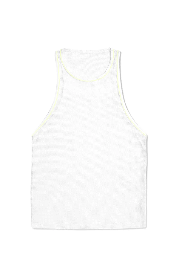 Noticed Mesh Tank Top - Off White