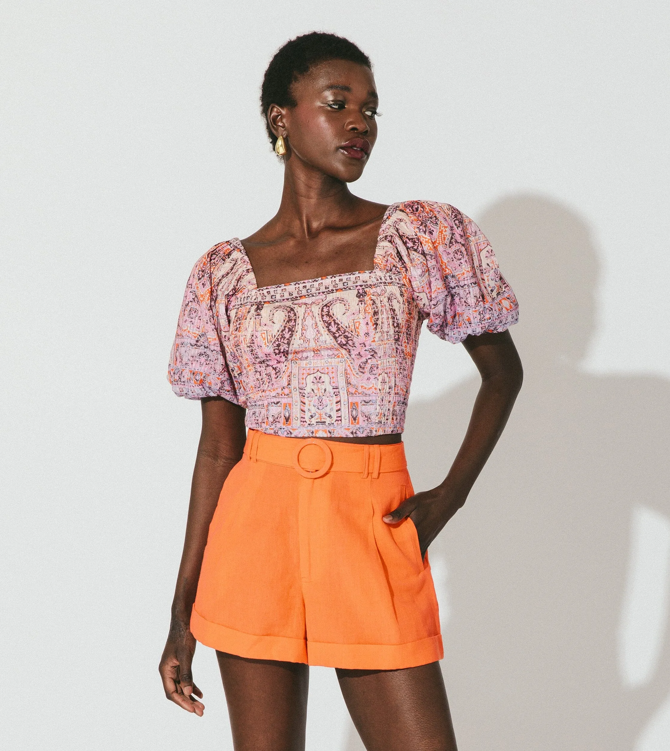 Oscar Short | Tigerlily Orange