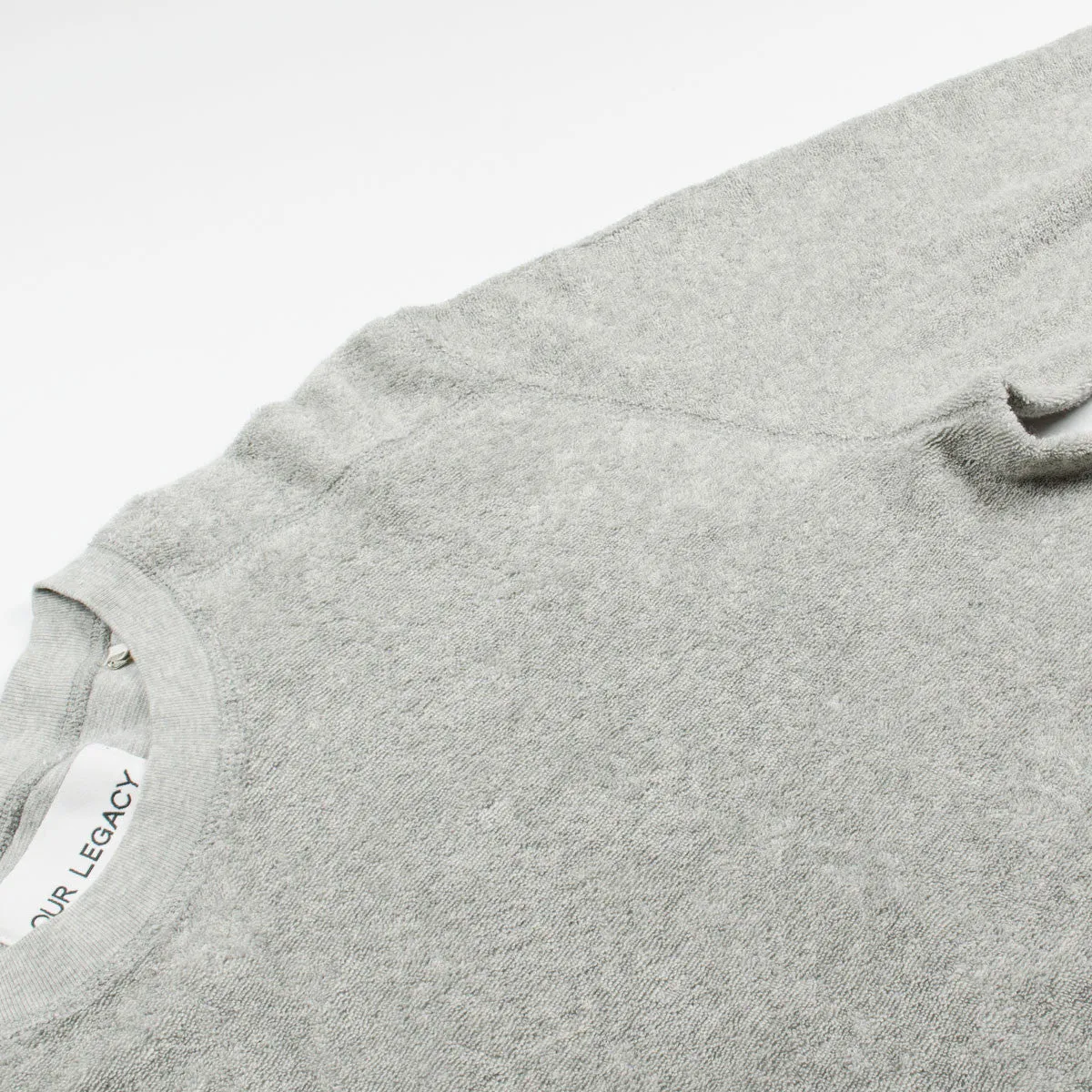 Our Legacy - Footbal Longsleeve Sweatshirt - Grey Melange Light Terry