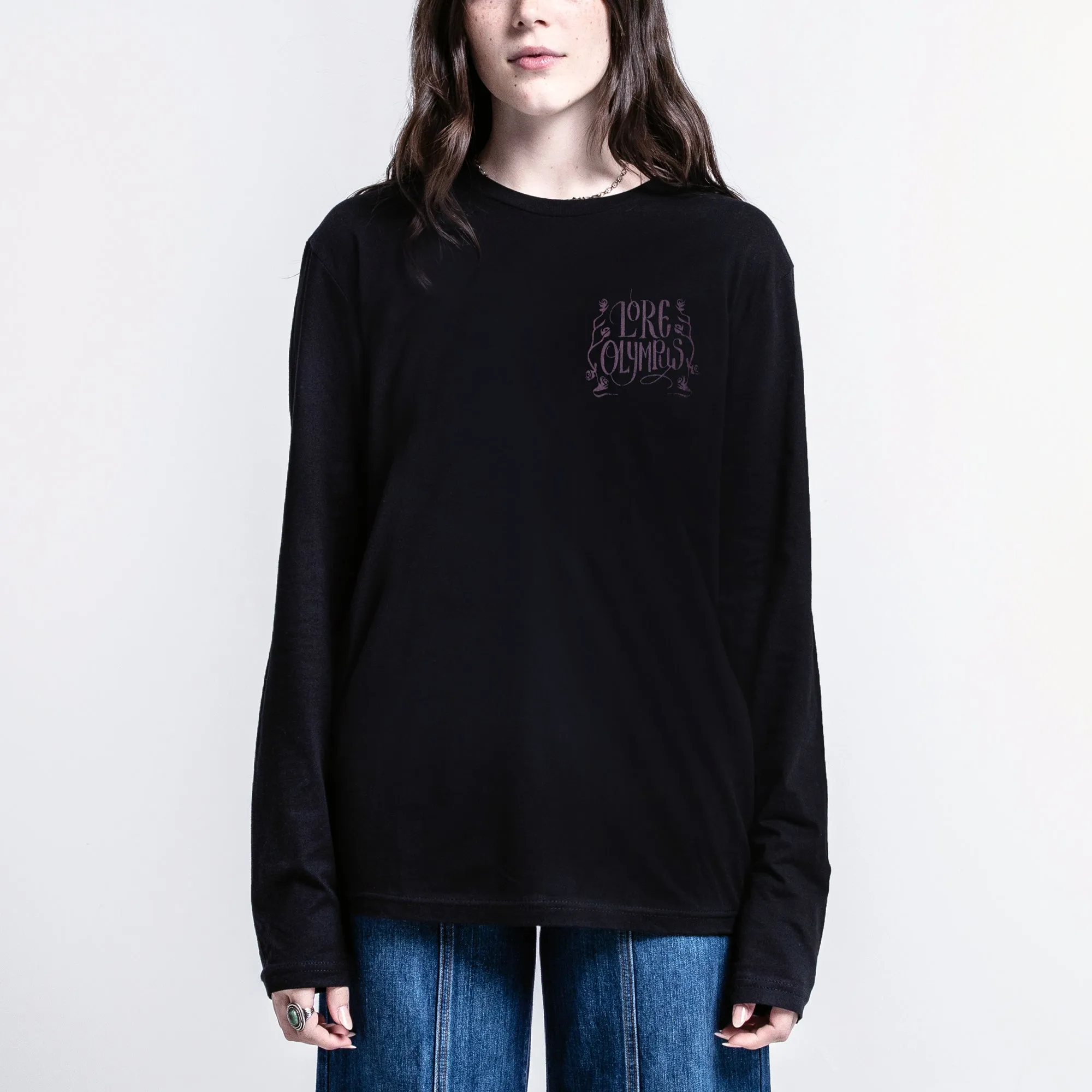 Persephone Among The Trees Black Long Sleeve