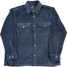 Portuguese Flannel Corduroy Overshirt - Navy