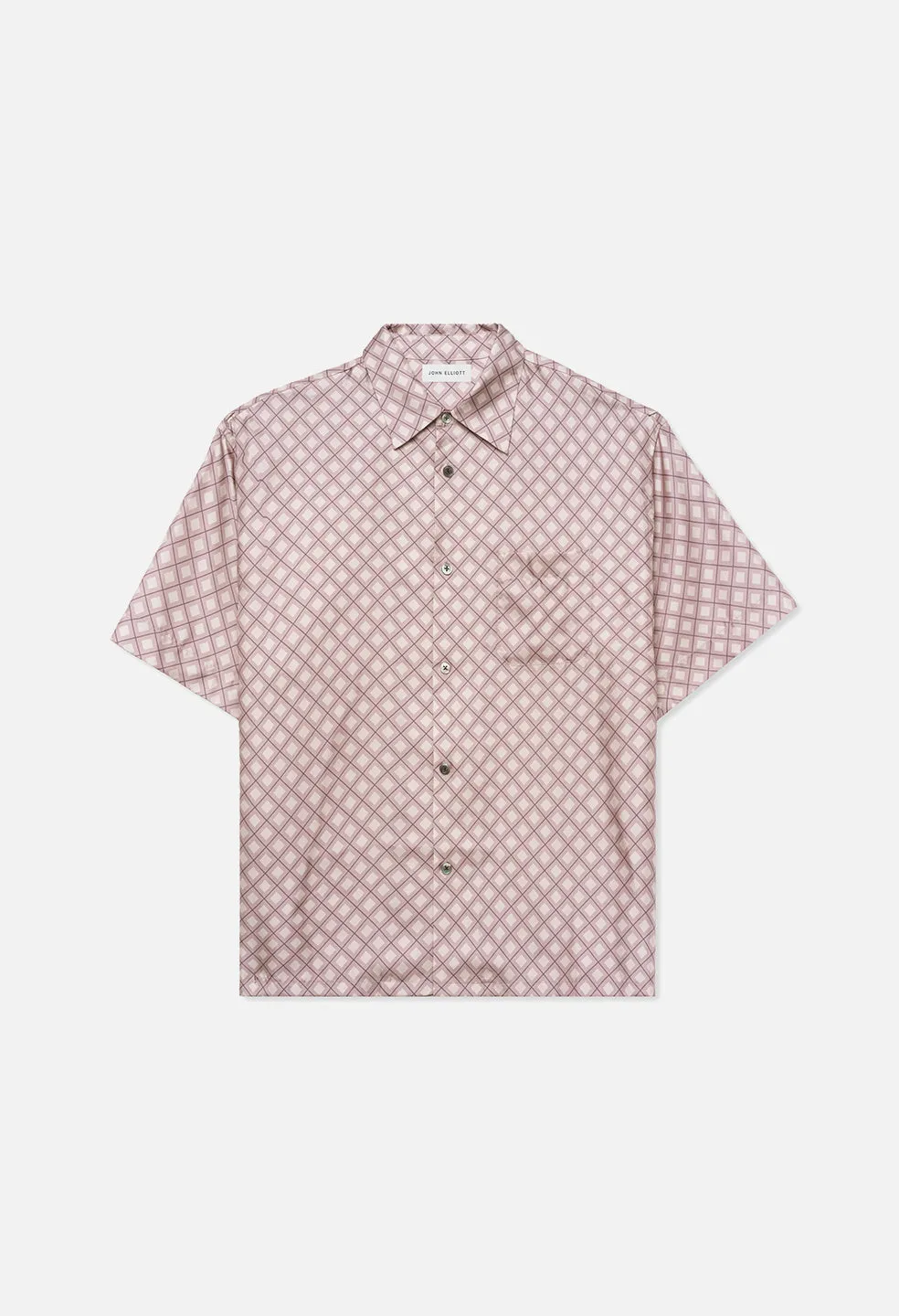 Silk SS Button Up / Haze Tile