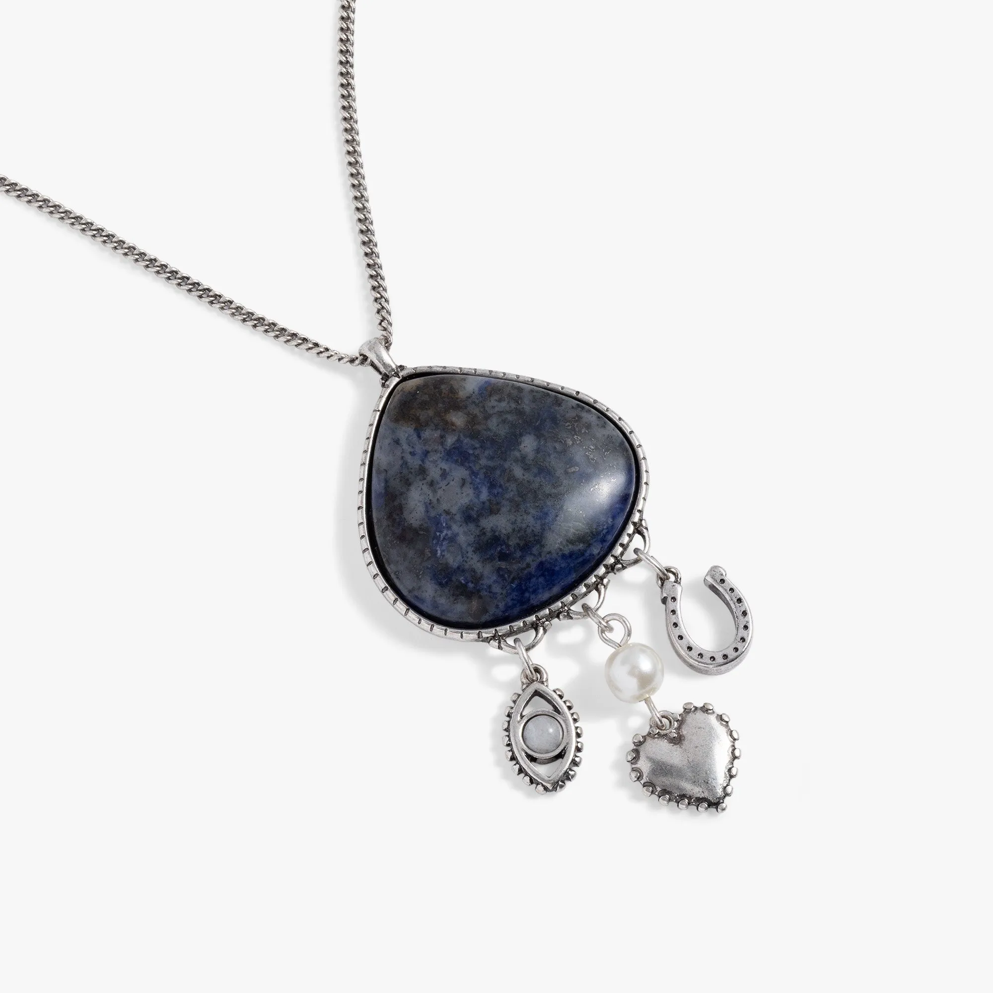 Sodalite Multicharm Necklace