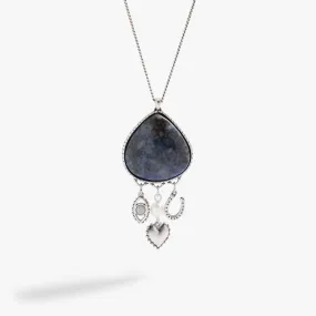 Sodalite Multicharm Necklace