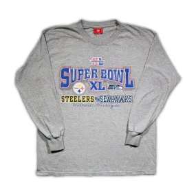 Vintage '06 Super Bowl XL Steelers v. Seahawks Long Sleeve (L)