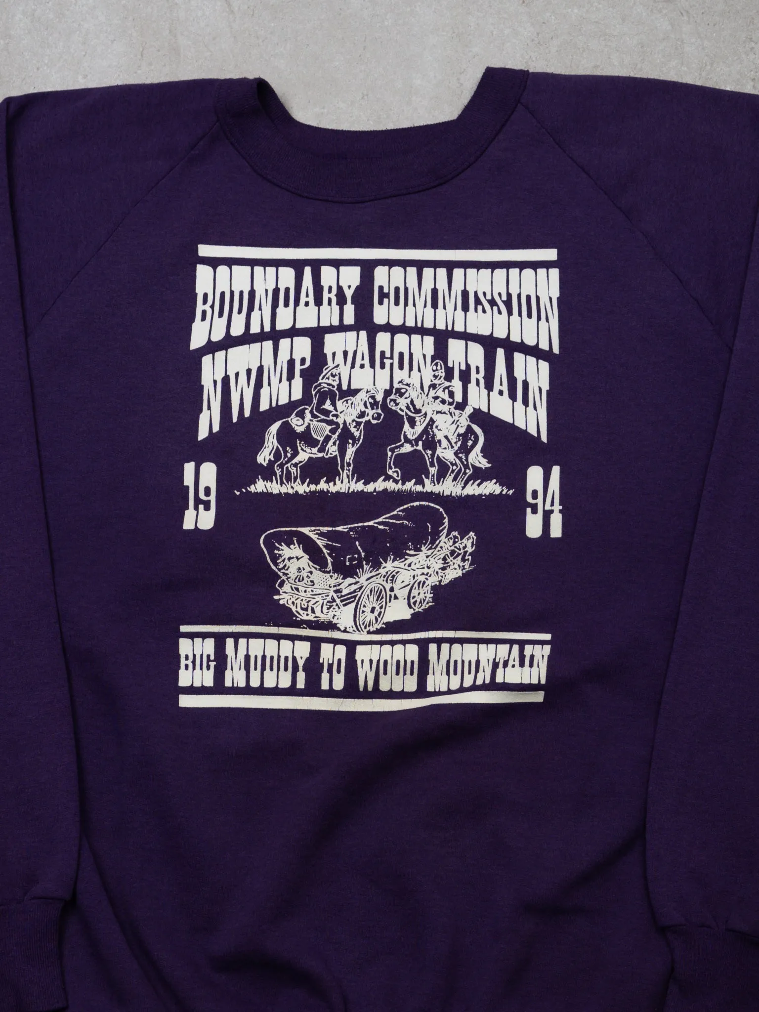 Vintage '94 Purple Boundary Muddy Wood Mountain Crewneck (L)