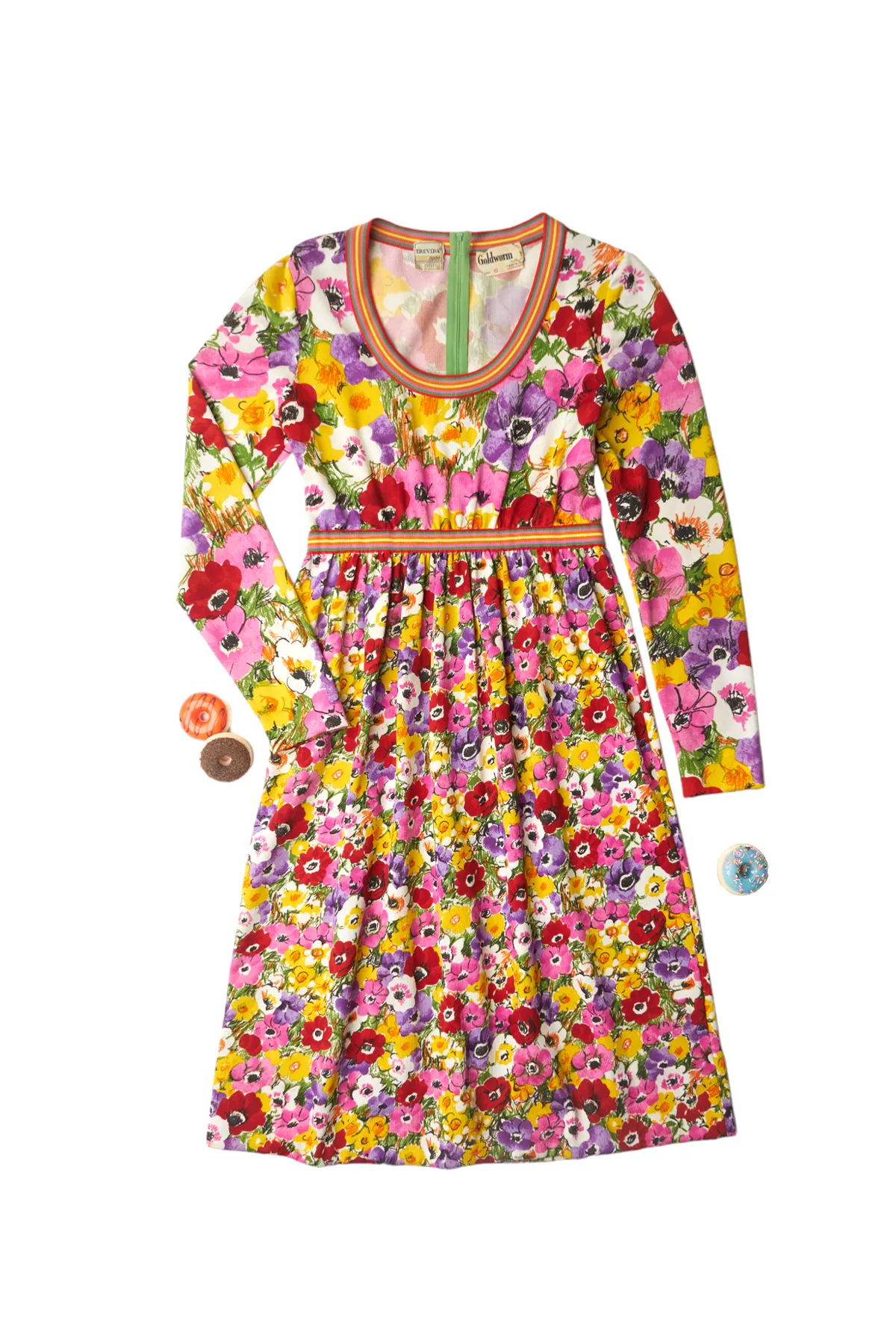 VINTAGE DRESS| multi floral