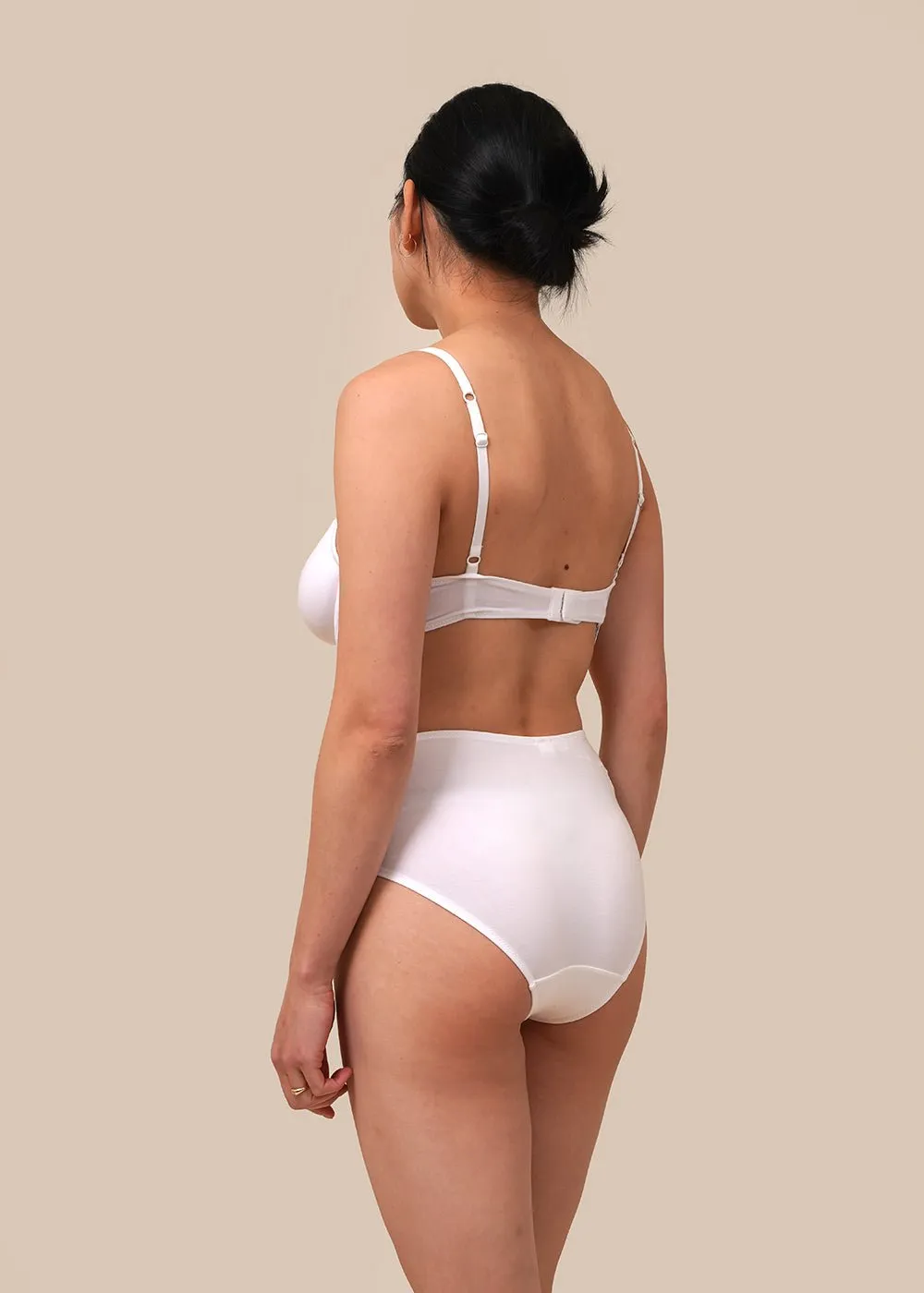 White Basics Mid Rise Brief