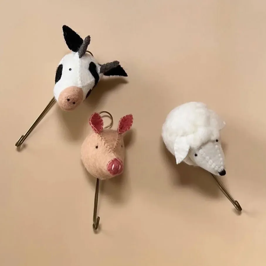 Wool Cow Hook by Gamcha